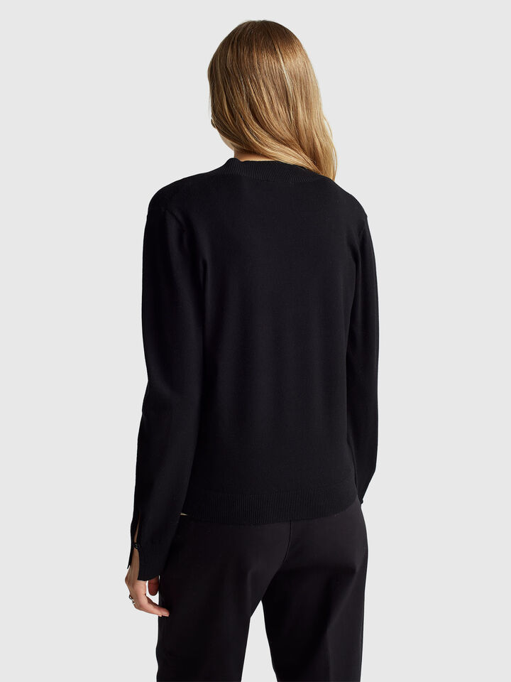 V NECK SWEATER L/S Damen image number 2